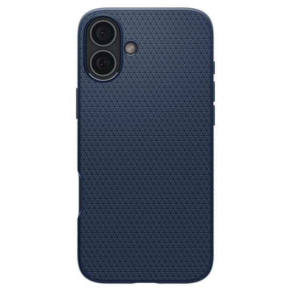 Spigen Liquid Air-etui til iPhone 16, marineblå
