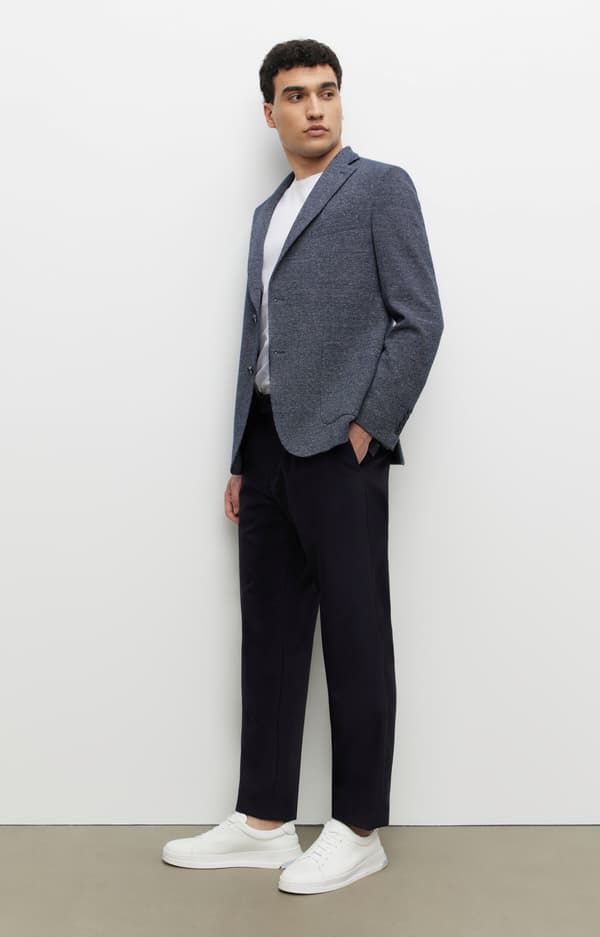 Slimfit hørjakke 98
