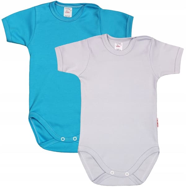 KR bodysuit slät 2PAK Ask turkos storlek 62 klekle