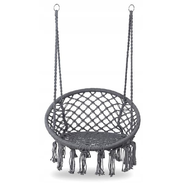 Stork's Nest gyngestol i haven, Boho, 120 cm - grå