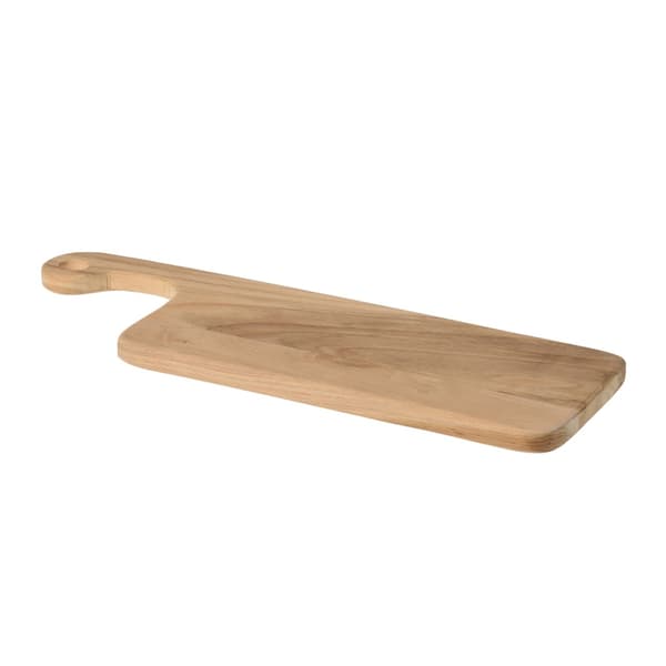 Langt teaktræsbræt 40x13 cm