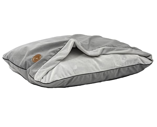 Mink NEL grå sammet + grå slät minky 80cm x 60cm