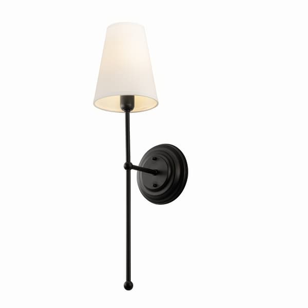 BASIC Svart VIT vägglampa - smal