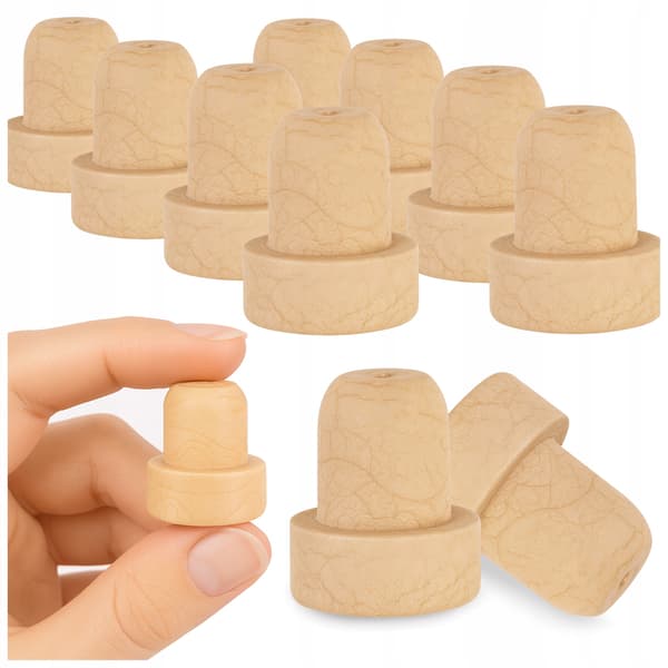 50 x Pullonkorkit Synteettiset Sieni Pullonkorkit 19 mm