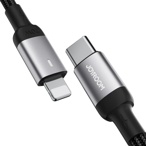 Kabel til iPhone USB-C - Lightning A10-serien 20W 1,2m sort