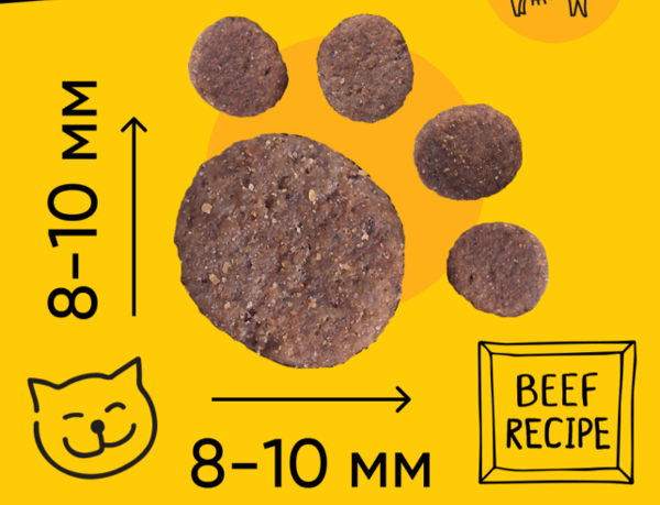 Half&Half Premium tørfoder til voksne katte, oksekød, 2 kg