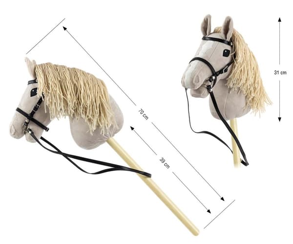 Milly Mally Hobby Ljusgrå Käpphäst (6626)