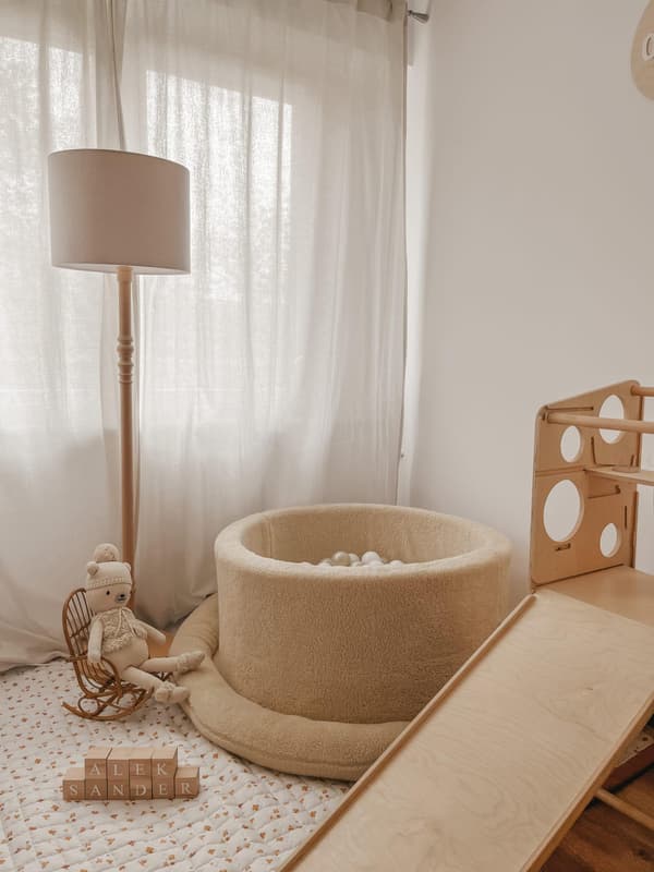 Tør pool 90x40 Teddy beige uden bolde