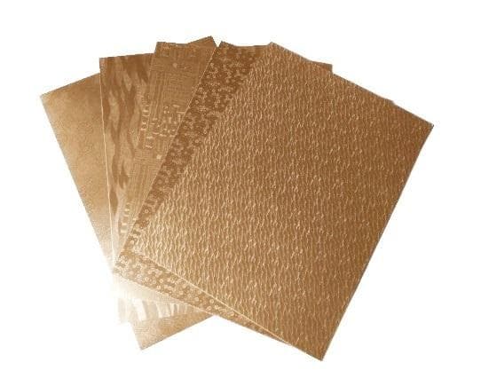 Highlight-kort 25x35cm 5 ark guld