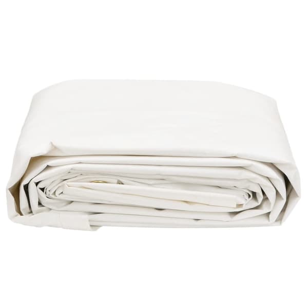 vidaXL Presenning, vit, 1,5x2,5 m, 600 g/m²