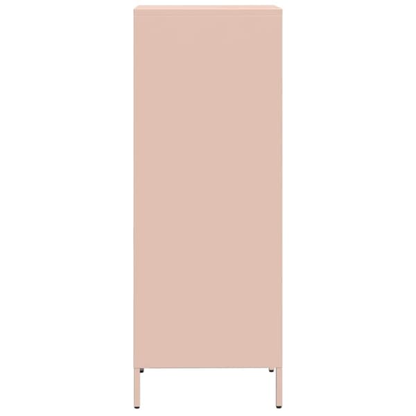 vidaXL Skåp, Rosa, 35x39x103,5 cm, Stål