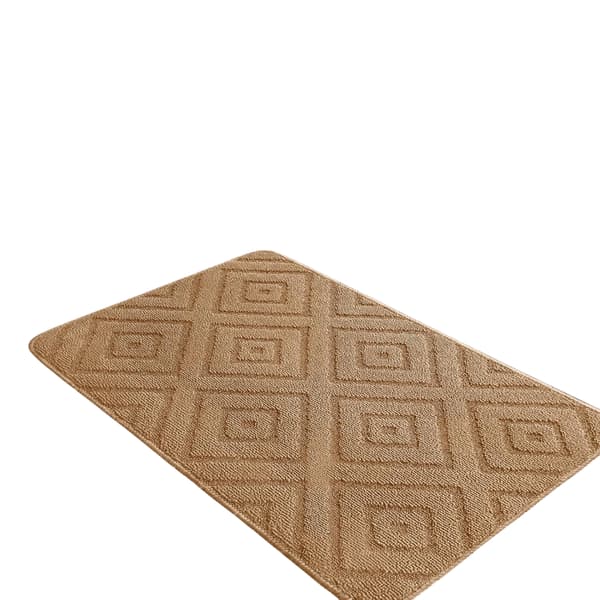 Vattentät halkfri tvättbar dörrmatta 60x90cm brun