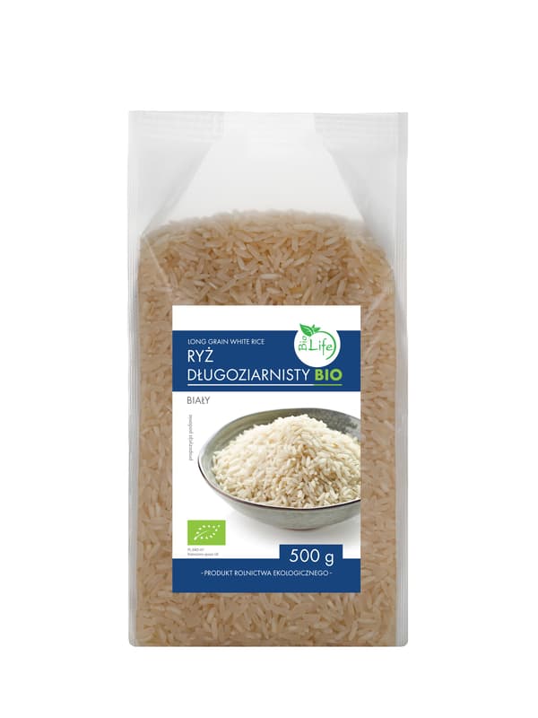Luomu pitkäjyväinen valkoinen riisi 500 g