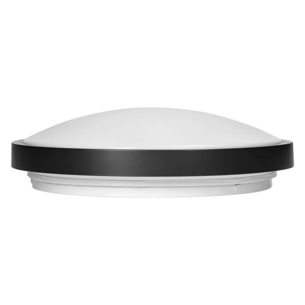 SELENE Loftlampe til to pærer, stor E27-gevind, 60W, IP54, sort