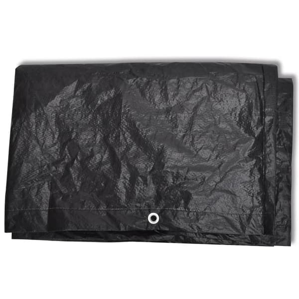 vidaXL Trädgårdsmöbelöverdrag, 2 st, 8 öljetter, 200x160x70 cm