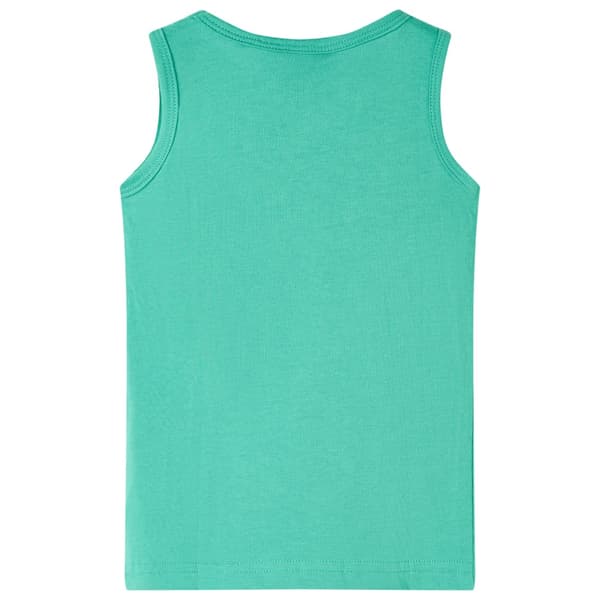 Barnärmlös t-shirt, grön, 92