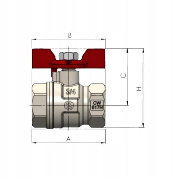 Arco 1/2'' kulventil 753103