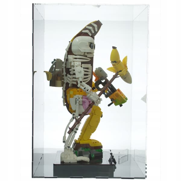 Displayetui til Lego 77072 Pelly Bone Fortnite, sort baggrund