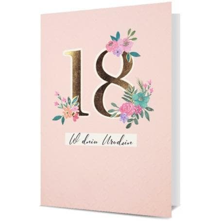 Kort B6 Födelsedag 18