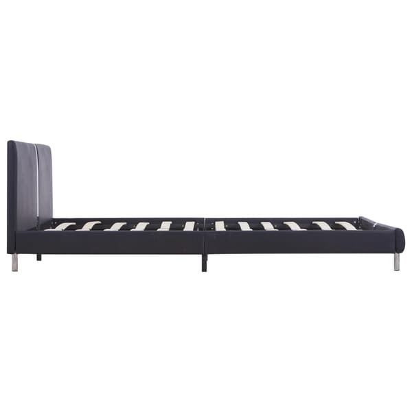 vidaXL sengestel sort kunstlæder 120 x 200 cm