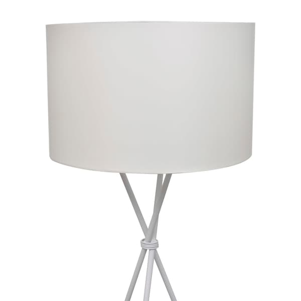vidaXL gulvlampe, hvid