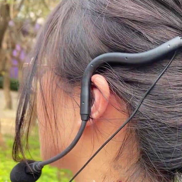 Vattentät set av 2 headset-mikrofoner Acemic Q2/H2