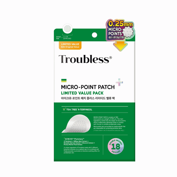 Problemfri MICRO-POINT PATCH PLUS BEGRÆNSET VÆRDIPAKKE 18 stk.