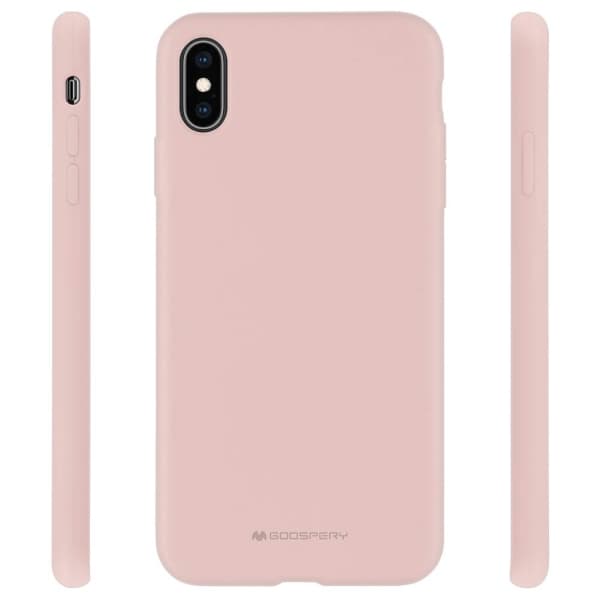 Mercury silikonskal till iPhone 15 Plus, rosa och sand