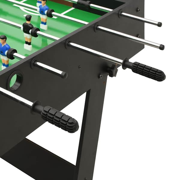 vidaXL foldbart bordfodboldbord 121 x 61 x 80 cm sort