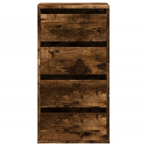 vidaXL kommode, antik træ, 40x41x76 cm, træbaseret materiale