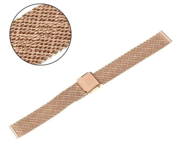 PACIFIC MESH ARMBÅND 16 MM PVD ROSÉGULD ROMBEFORM
