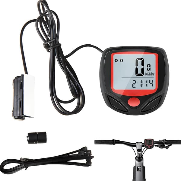Kablet cykelcomputer speedometer 15 funktioner