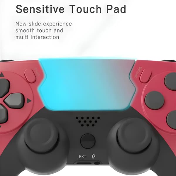 GAMINJA P48 Trådløs Gamepad til PS4/PS3 PC Controller med Vibration og Turbo-tilstand til Konsoler og PC