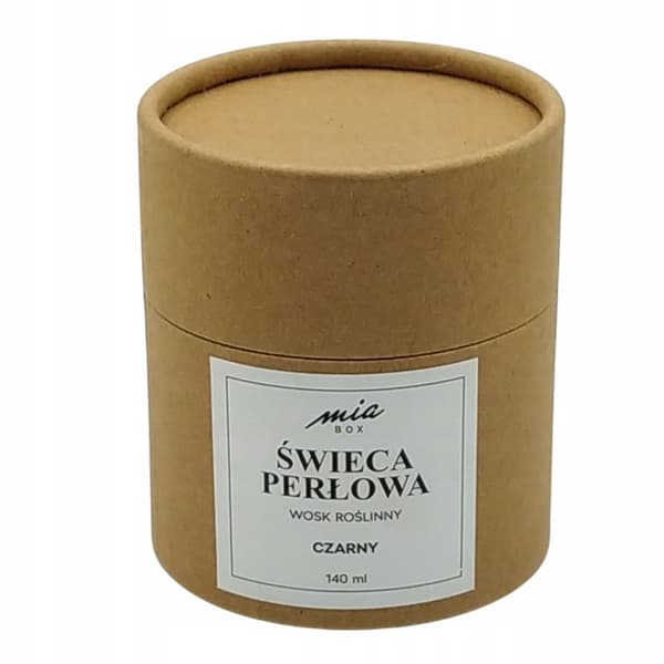 Perlelys 140 ml vegetabilsk voks, sort