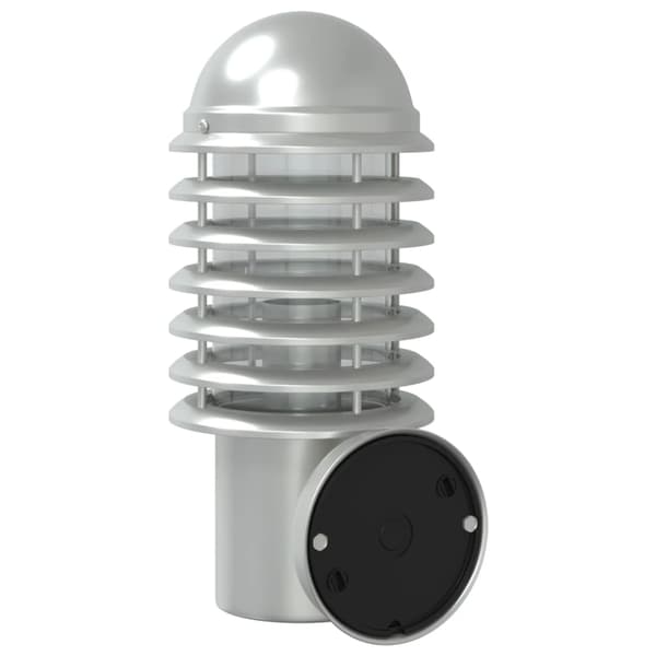 vidaXL Utomhusvägglampor med rörelsesensor, 2 st, Silver, Stål