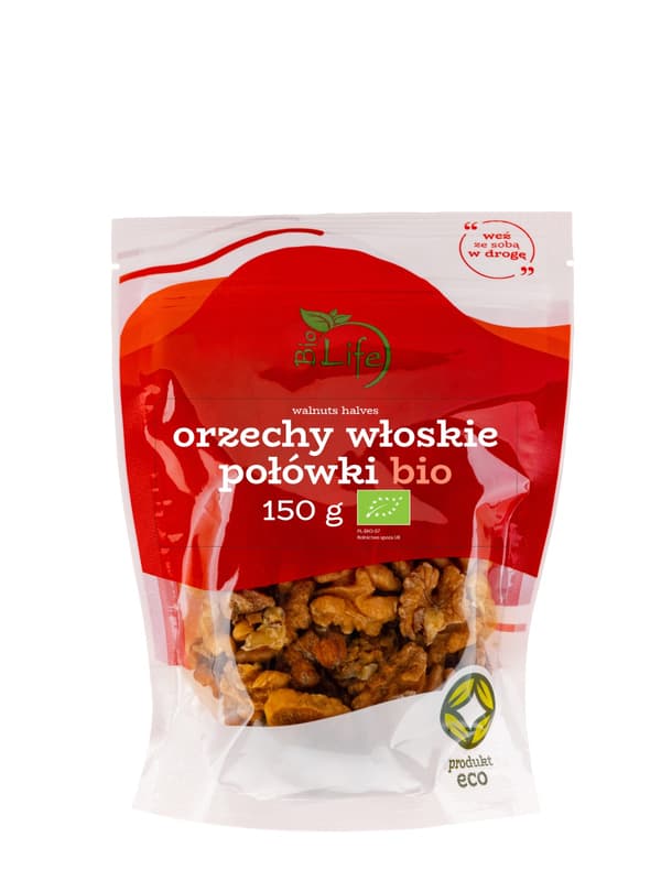 Ekologiska valnötshalvor 150 g