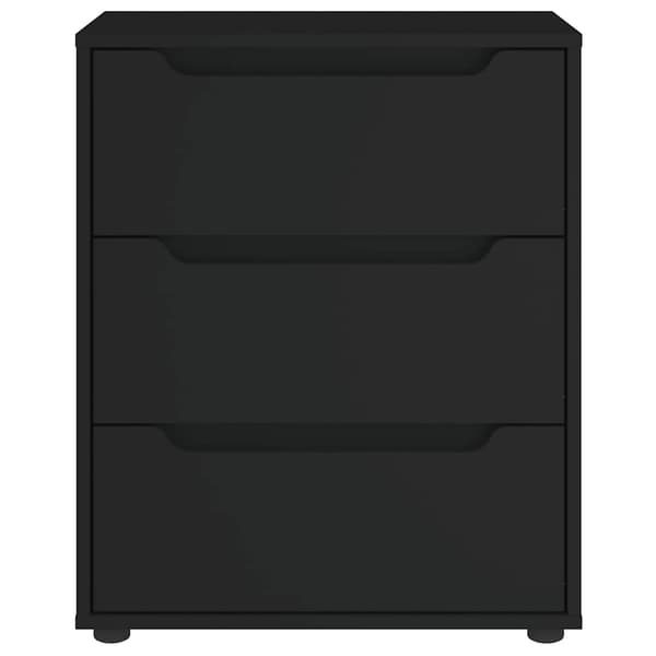 vidaXL kommode "VISNES" sort 60x40x73 cm limet træ