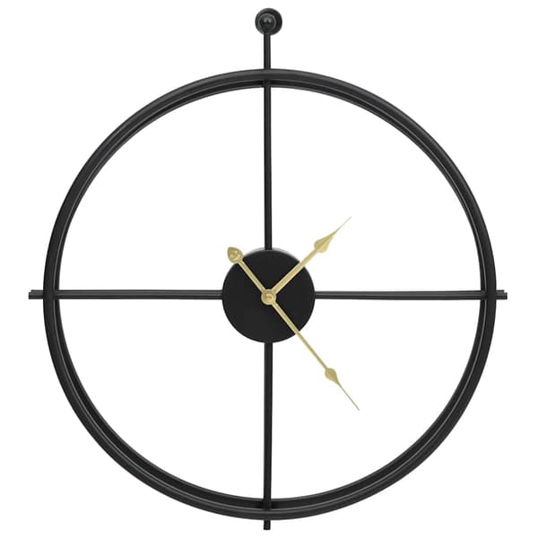 vidaXL vægur, sort, 52 cm, jern