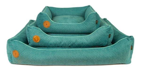 CEZAR soffa, turkos, quiltad, M - 80 cm x 70 cm