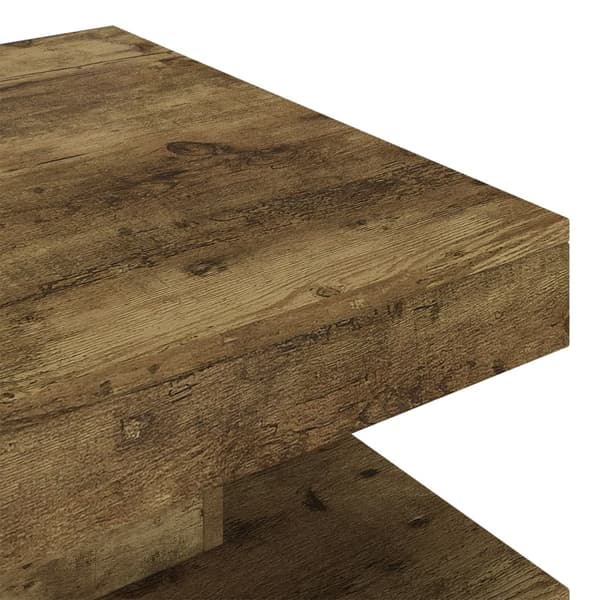 vidaXL Soffbord, mörkbrunt, 60x60x35 cm, MDF