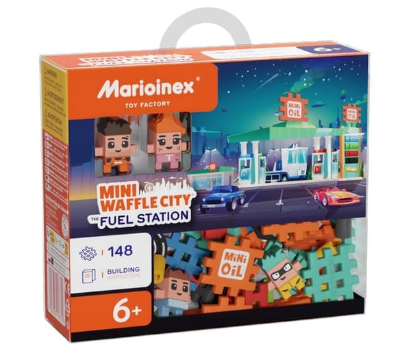 Mini Waffle City 148-delars bensinstation