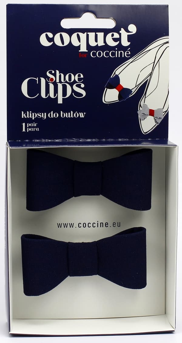 Klips - marineblå sløjfer