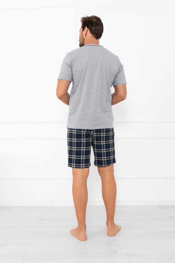 Herrpyjamas med kort ärm, korta byxor Andreas M