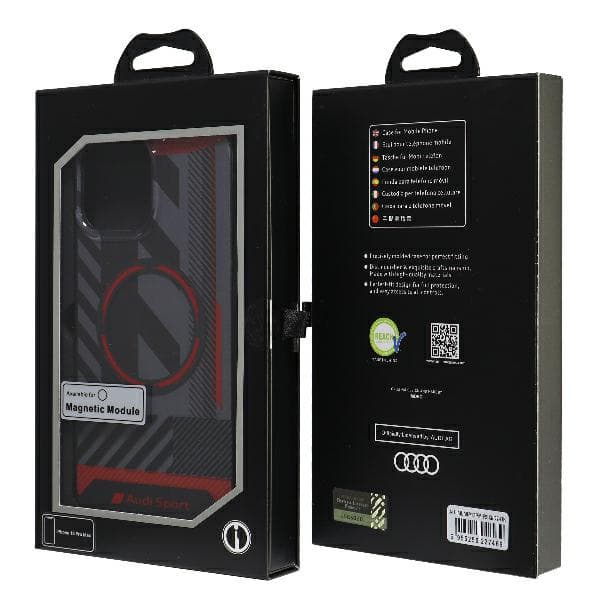 Audi IML Sport MagSafe-etui til iPhone 13 Pro Max, sort