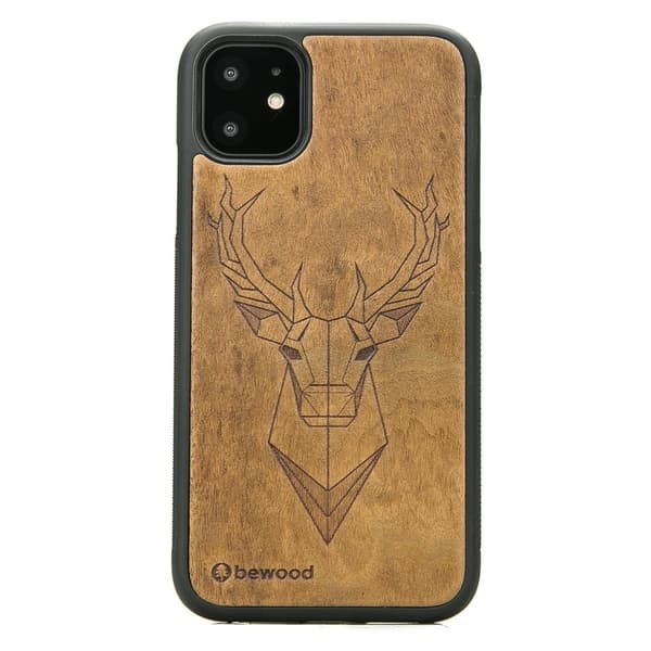 Træcover til iPhone 11 IMBUIA DEER