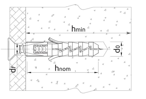FIX Expansionsplugg Ø10 med kryssskruv