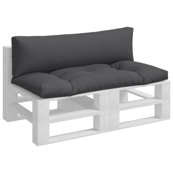 vidaXL Pallsoffkuddar, 2 st, Antracit, Tyg