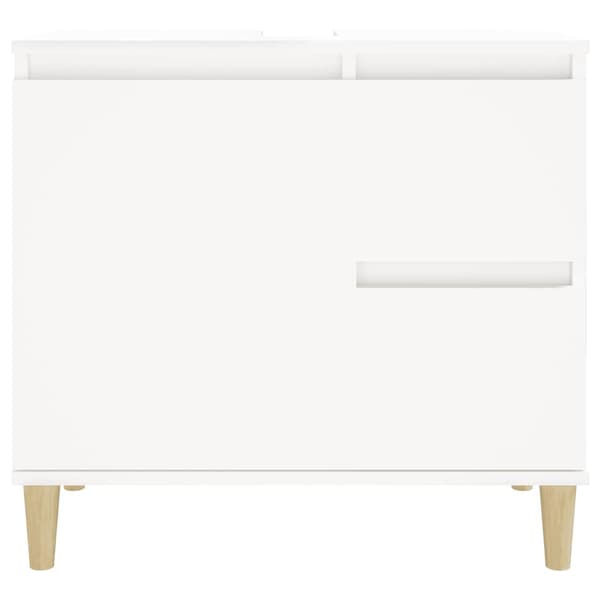 vidaXL Badrumsskåp, Vit, 65x33x60 cm, Träbaserat material