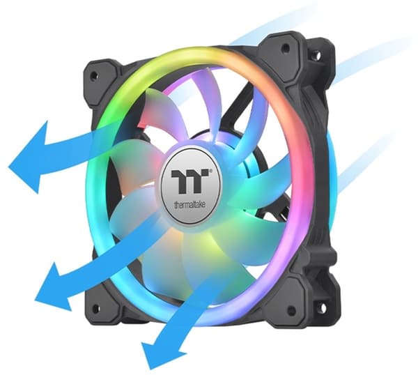 Thermaltake SWAFAN 14 RGB Radiatorblæser TT Premium Edition Sort
