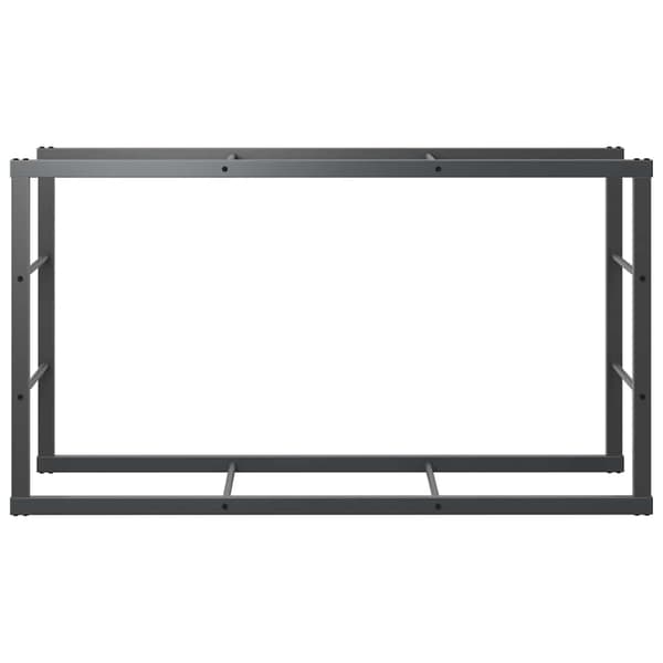 vidaXL brænderist sort 110x30x61 cm stål